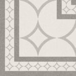 Carrelage carré décoratif en grès émaillé