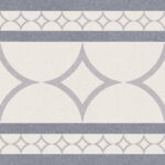 Carrelage carré décoratif en grès émaillé