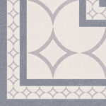 Carrelage carré décoratif en grès émaillé