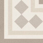 Carrelage carré décoratif en grès émaillé