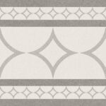 Carrelage carré décoratif en grès émaillé