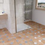 Carrelage esprit rétro en grès émaillé