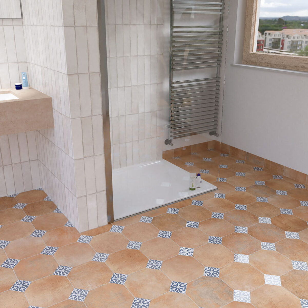 Carrelage esprit rétro en grès émaillé Carrelage esprit rétro en grès émaillé