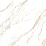 Carrelage effet marbre doré en grès cérame poli