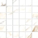 Carrelage effet marbre doré en grès cérame poli