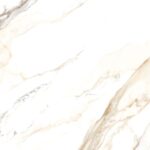 Carrelage effet marbre doré en grès cérame poli