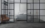 Carrelage effet pierre bleue