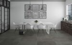 Carrelage effet pierre bleue