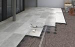 Carrelage effet pierre bleue