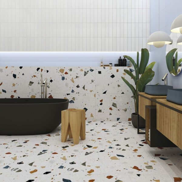 Carrelage terrazzo moucheté 80x80