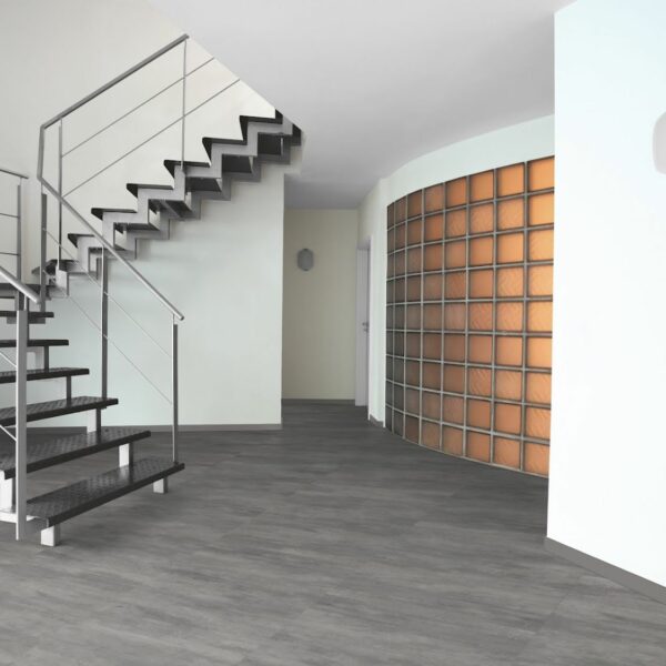 Sol vinyle effet bois gris