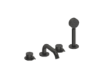 Pour baignoire nickel brossé