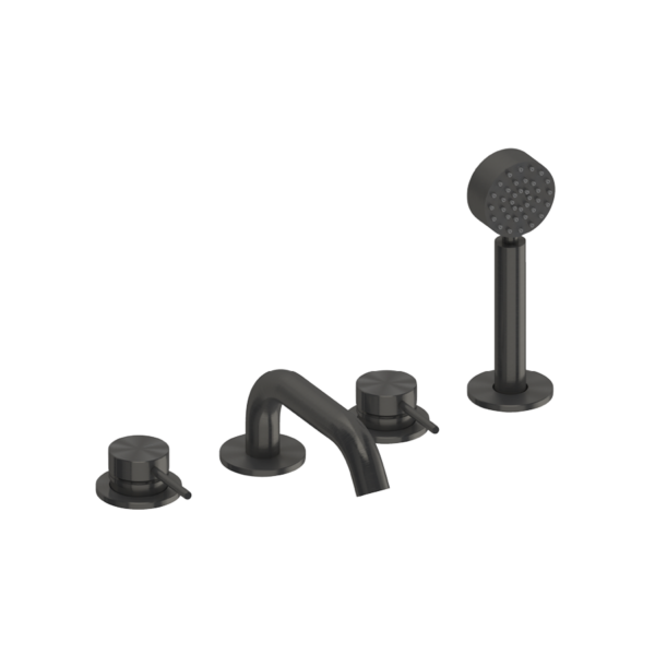 Pour baignoire nickel brossé