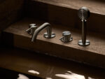 Pour baignoire nickel brossé