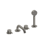 Pour baignoire nickel brossé