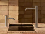 Pour lavabo nickel brossé