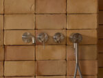 Pour baignoire nickel brossé
