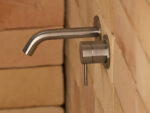 Pour lavabo nickel brossé
