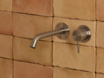 Pour lavabo nickel brossé