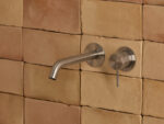Pour lavabo nickel brossé