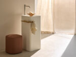 Pour lavabo nickel brossé