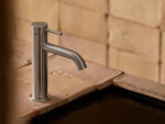 Pour lavabo nickel brossé