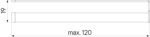 Parois de duche or brossé