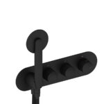 Pour la duche noir mat