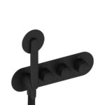 Pour la duche noir mat