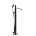 Robinetterie sur pied pour baignoire noir mat