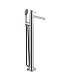 Robinetterie sur pied pour baignoire noir mat