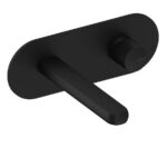 Pour lavabo noir mat